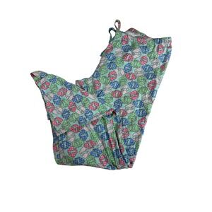 Vineyard Vines Womens Whale All Over Small Pajama Pants Mint Green Cotton Lounge